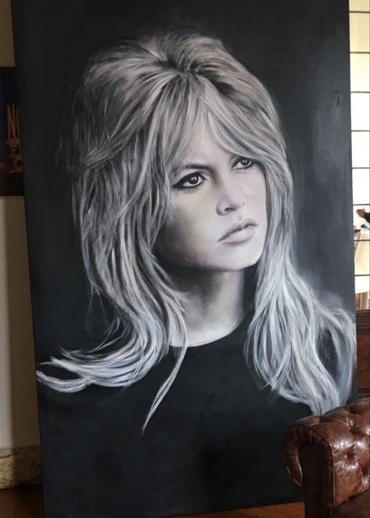 Brigitte Bardot painting