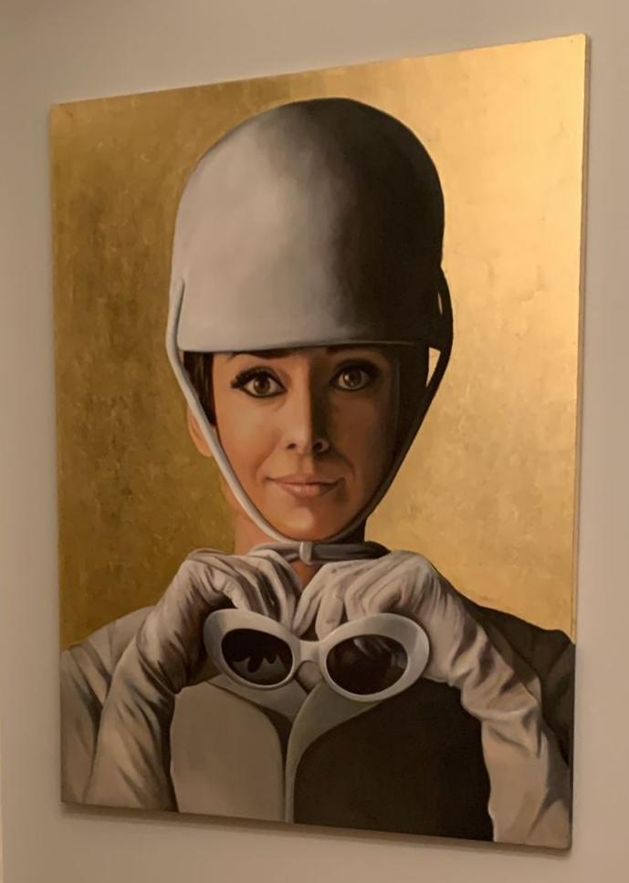 Audrey Hepburn painting