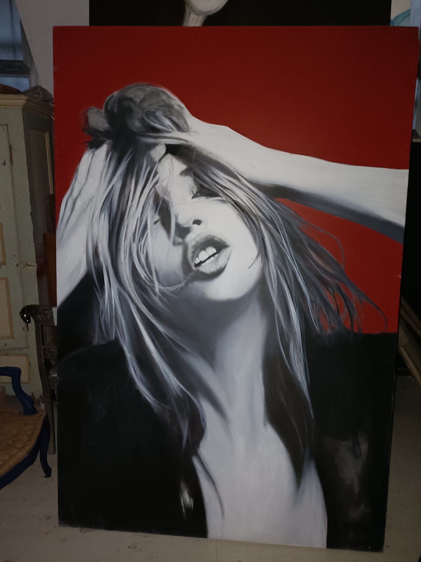 Kate Moss painting